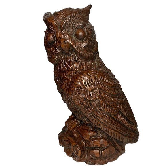 3 Statues Owl Figurine Twin Vintage Red Mill 1989 Collection Decor Nature Birds - Picture 3 of 7